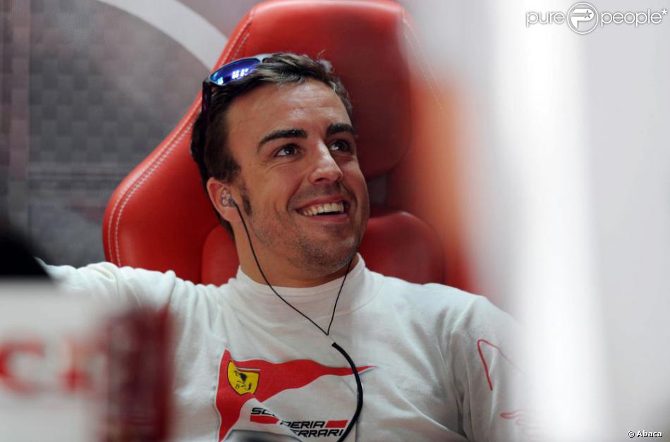  Ferrari driver Fernando Alonso lors des essais du Grand Prix de Bahreïn le 19 avril 2013 à  Sakhir  
