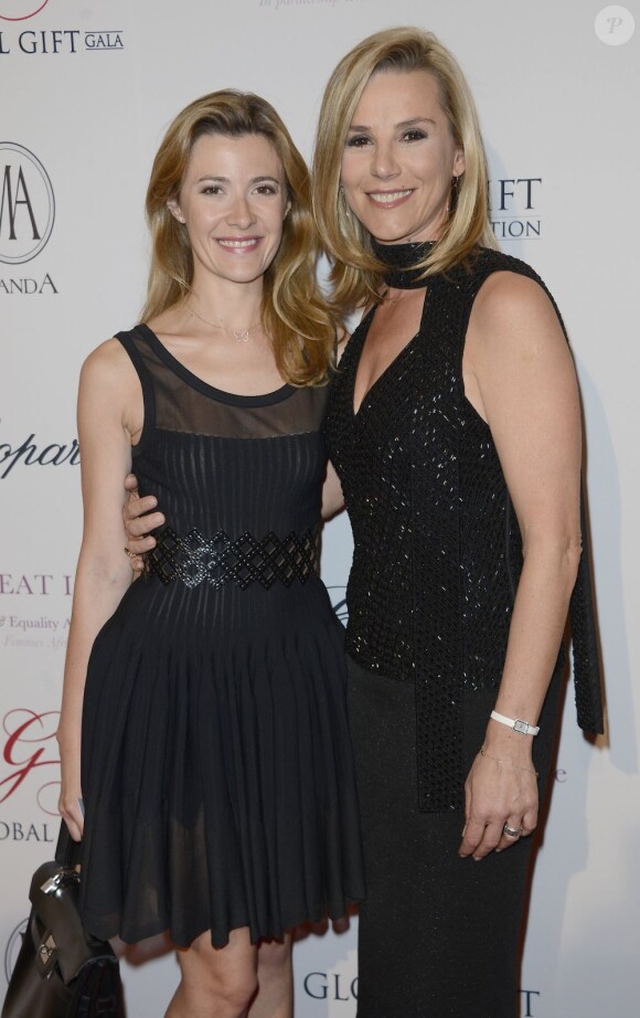 Laurence Ferrari et Elisabeth Bost lors de la 4e édition du "Global Gift Gala" au George V à Paris le 13 mai 2013.