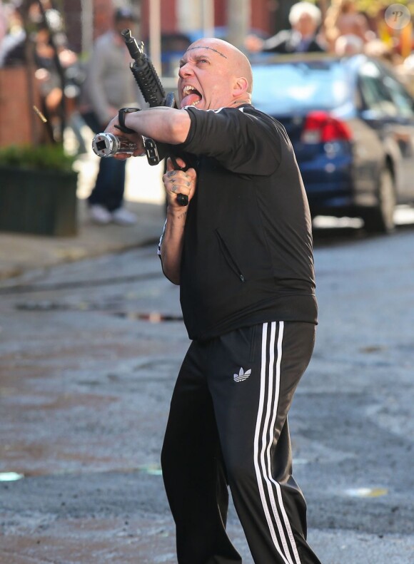 Paul Giamatti sur le tournage de The Amazing Spider-Man 2 à New York, le 13 mai 2013.