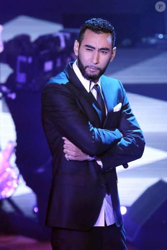 La Fouine lors des Trace Urban Music Awards au Trianon. Paris, le 14 mai 2013.