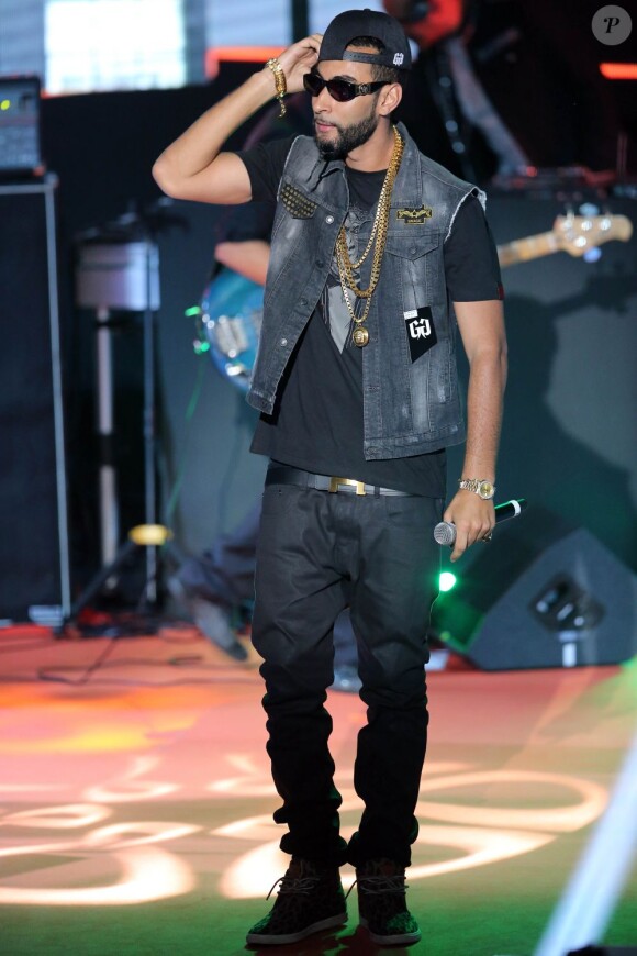 La Fouine lors des Trace Urban Music Awards au Trianon. Paris, le 14 mai 2013.