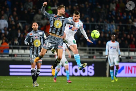 Joey Barton lors de la rencontre Marseille-Ajaccio le 15 mars 2013 à Marseille