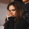 Victoria Beckham dans les tribunes du Parc des Princes pour les grands débuts de David Beckham sous les couleurs du Paris Saint-Germain le 24 février 2013 à Paris