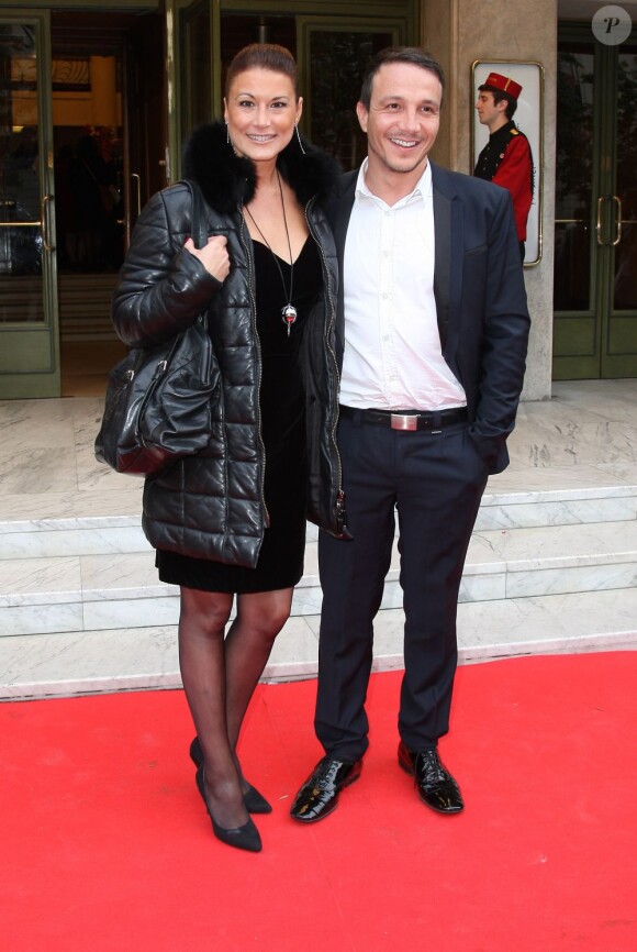 Marion Dumas et Laurent Artufel 19e édition du gala "Musique contre l'oubli" au profit d'Amnesty International au Théâtre des Champs-Élysées à Paris le 16 mai 2013.