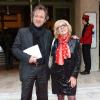 Nicoletta et son mari Jean-Christophe à la 19e édition du gala "Musique contre l'oubli" au profit d'Amnesty International au Théâtre des Champs-Élysées à Paris le 16 mai 2013.