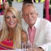 Crystal Harris et Hugh Hefner - Déjeuner célébrant la Playmate de l'année 2013, Raquel Pomplun, à la Playboy Mansion (Holmby Hills) le 9 mai 2013.