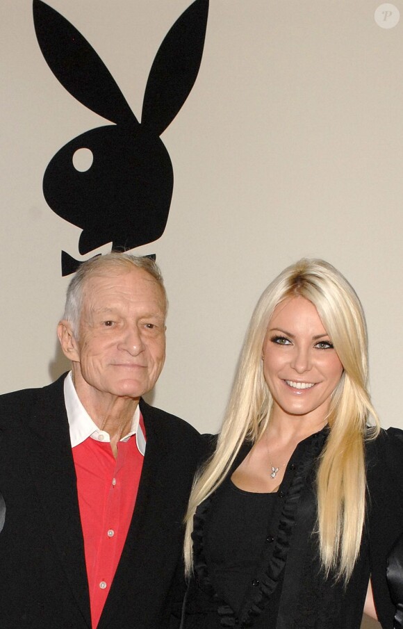 Hugh Hefner et Crystal Harris à Los Angeles, le 7 août 2012.