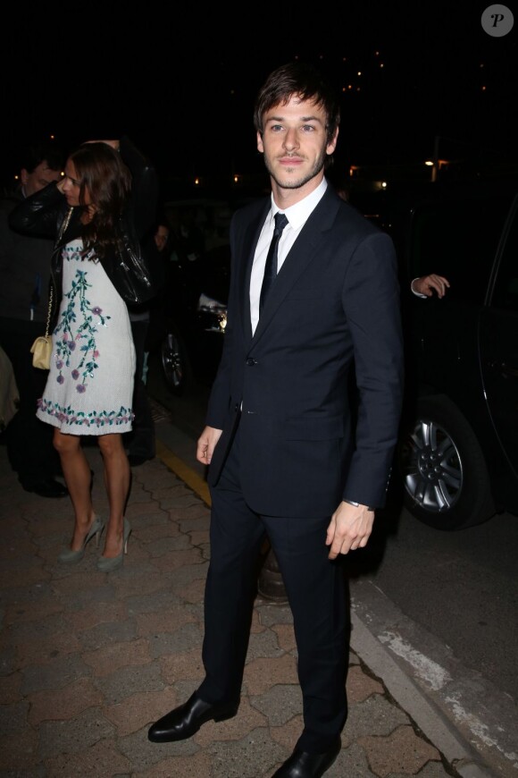 Gaspard Ulliel arrive au dîner Vanity Fair et Chanel au restaurant Chez Tetou le 19 mai 2013