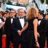 Steven Spielberg et Kate Capshaw lors de la montée des marches du film Inside Llewyn Davis lors du 66e festival du film de Cannes, le 19 mai 2013.