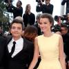 Thomas Langmann et Céline Bosquet lors de la montée des marches du film Inside Llewyn Davis lors du 66e festival du film de Cannes, le 19 mai 2013.
