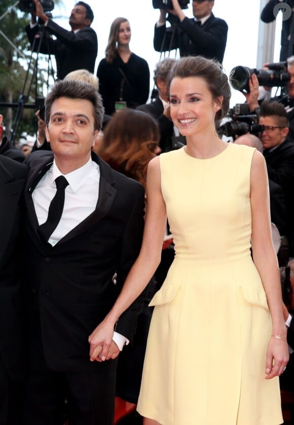 Thomas Langmann et Céline Bosquet lors de la montée des marches du film Inside Llewyn Davis lors du 66e festival du film de Cannes, le 19 mai 2013.
