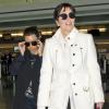 Kim Kardashian et sa mère Kris Jenner arrivent à l'aéroport JFK à New York. Le 18 mai 2013.