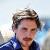 Christian Bale sur le tournage de Knight of Cups à Marina Del Rey (Californie) le 10 août 2012.