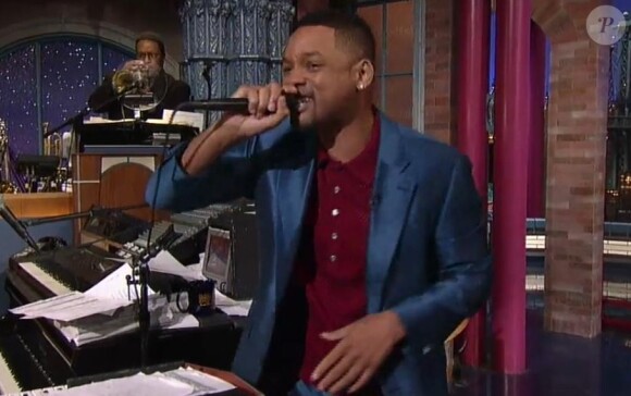 Will Smith a fait démonstration de ses talents de rappeur sur le plateau de The Late Show with David Letterman, lundi 20 mai 2013.