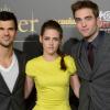 Taylor Lautner, Kristen Stewart, Robert Pattinson - Avant-Première du film Twilight 5 à Madrid, le 15 novembre 2012.