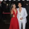 Adrien Brody et sa compagne Lara Lieto assistent à la soirée Roberto Cavalli sur le yacht du créateur italien. Cannes, le 22 mai 2013.