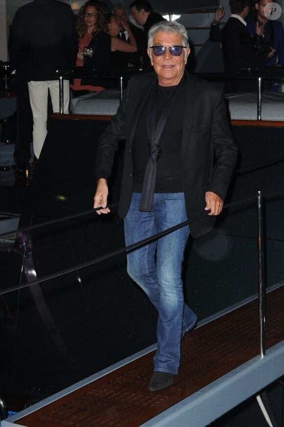 Roberto Cavalli lors de sa soirée à Cannes, le 22 mai 2013.