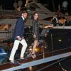 Olivia Palermo et Johannes Huebl assistent à la soirée Roberto Cavalli sur le yacht du créateur italien. Cannes, le 22 mai 2013.