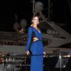 Alessandra Ambrosio assiste à la soirée Roberto Cavalli sur le yacht du créateur italien. Cannes, le 22 mai 2013.