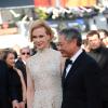 Nicole Kidman et Ang Lee - Montée des marches du film "Nebraska", présenté en compétition, lors du 66e Festival de Cannes, le 23 mai 2013.