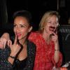 Exclusif - Sonia Rolland et Gabrielle Lazure à la soirée Moustache chez Castel à Paris, le 23 mai 2013.