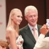 Bill Clinton invité d'honneur d'un grand dîner organisé par Unitaid à la Cité du Cinéma de Luc Besson à Saint-Denis, mercredi 22 mai.