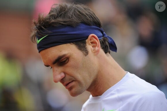 Roger Federer lors du premier jour des internationaux de France à Roland-Garros le 26 mai 2013