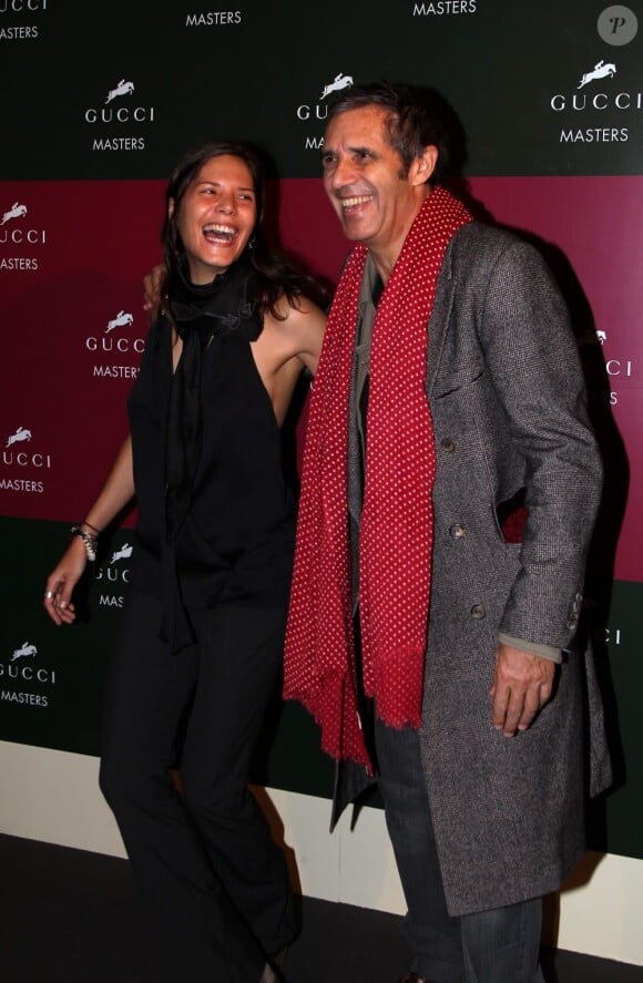 Julien Clerc et sa fille Vanille à Paris, le 4 décembre 2013.