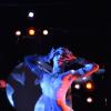Noémie Lenoir en pleine représentation au Crazy Horse. Paris, le 29 mai 2013.