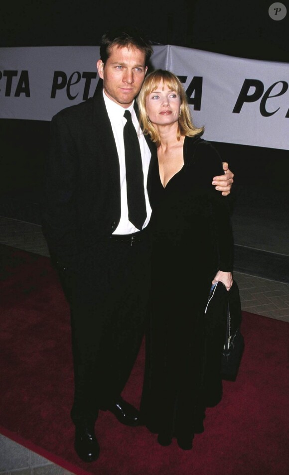 Patrick O'Neal et Rebecca de Mornay à Los Angeles, le 18 septembre 1999. 