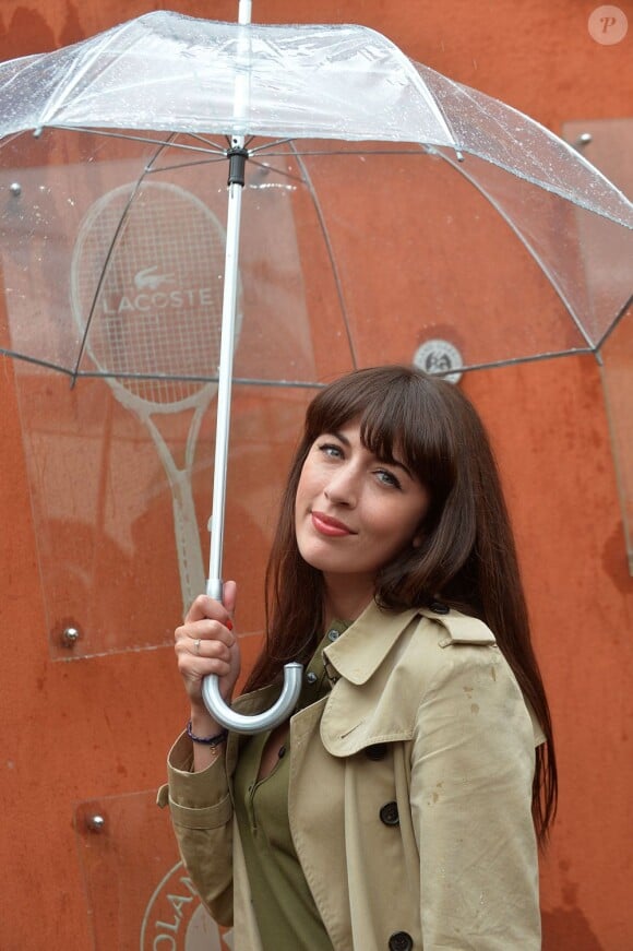 Nolwenn Leroy à Roland-Garros lors du cinquième jour des Internationaux de France le 30 mai 2013
