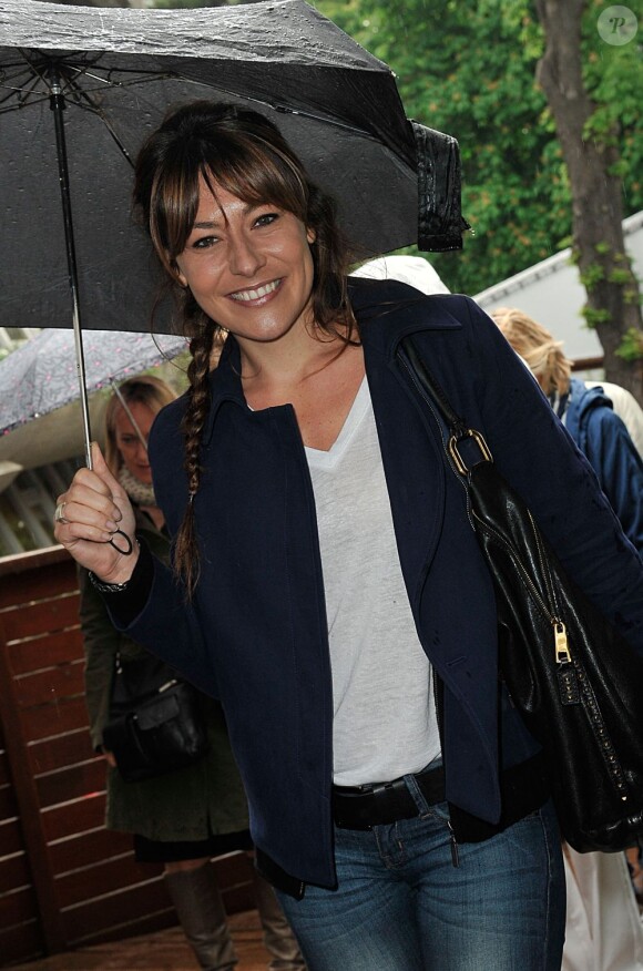 Shirley Bousquet à Roland-Garros lors du cinquième jour des Internationaux de France le 30 mai 2013