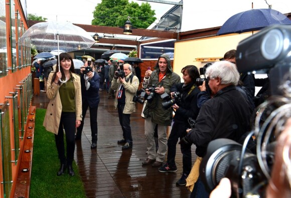 Nolwenn Leroy à Roland-Garros lors du cinquième jour des Internationaux de France le 30 mai 2013