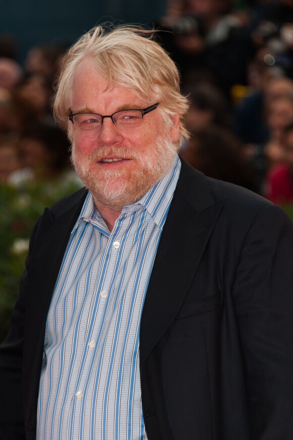 Philip Seymour Hoffman lors de la présentation du film The Master à la Mostra de Venise le 1er septembre 2012