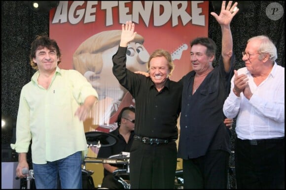 Claude Barzotti, Frank Alamo, Pascal Danel et Patrick Topaloff. Le 2 octobre 2009.