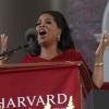 Oprah Winfrey durant un discours à l'université Harvard à Cambridge, le 30 mai 2013.