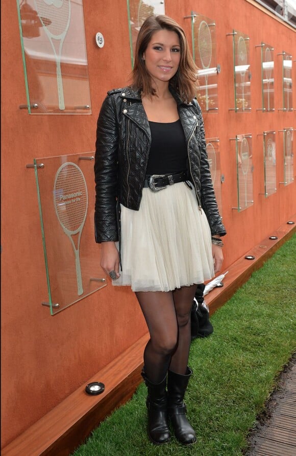 Laury Thilleman à Roland Garros le 31 mai 2013.