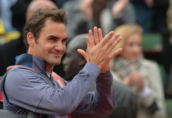 Roger Federer à Roland Garros le 31 mai 2013.