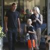 Gavin Rossdale, Gwen Stefani et leur fils Kingston au Glen Center. Los Angeles, le 1er juin 2013.