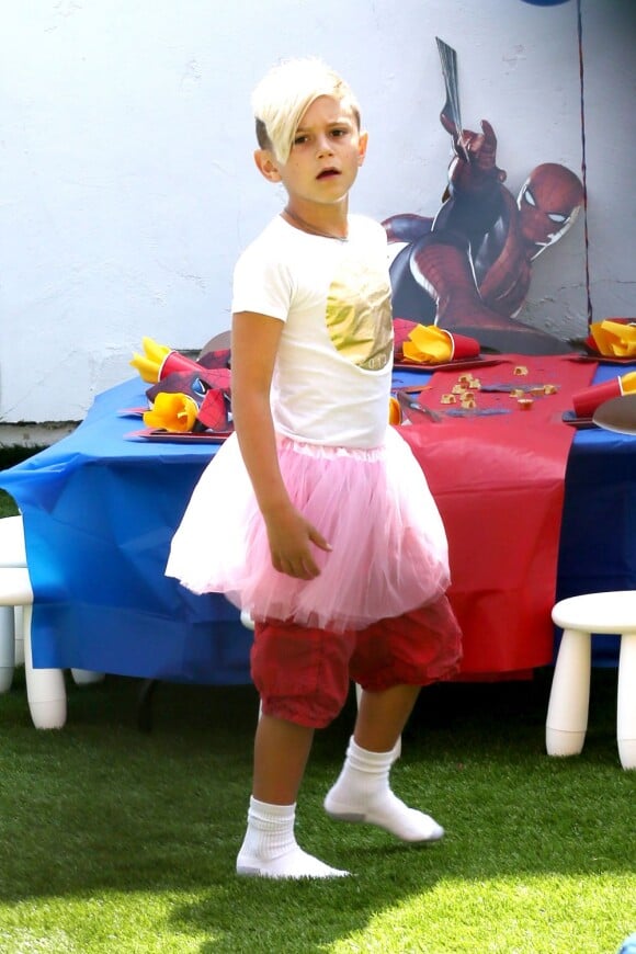 Kingston, 6 ans, lors d'une fête d'anniversaire à Sherman Oaks. Los Angeles, le 2 juin 2013.