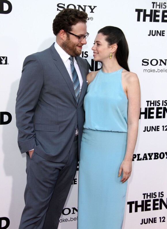 Seth Rogen et sa femme à la première de This is the End au Regency Village Theatre de Los Angeles, le 3 juin 2013.