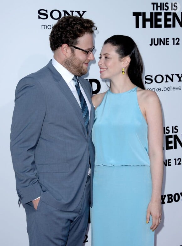 Lauren Miller et Seth Rogen à la première de This is the End au Regency Village Theatre de Los Angeles, le 3 juin 2013.