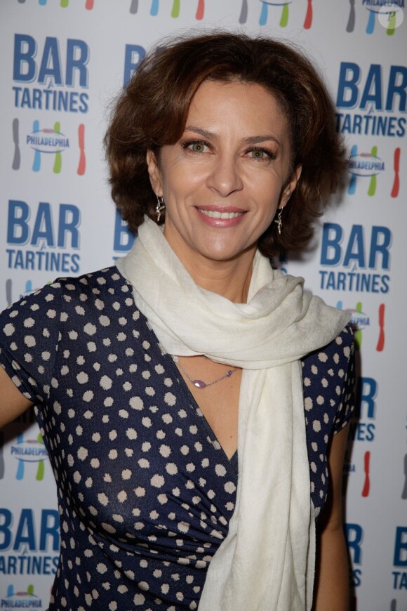 Corinne Touzet à la soirée d'inauguration du Bar à Tartines Philadelphia, à Paris, le 4 juin 2013