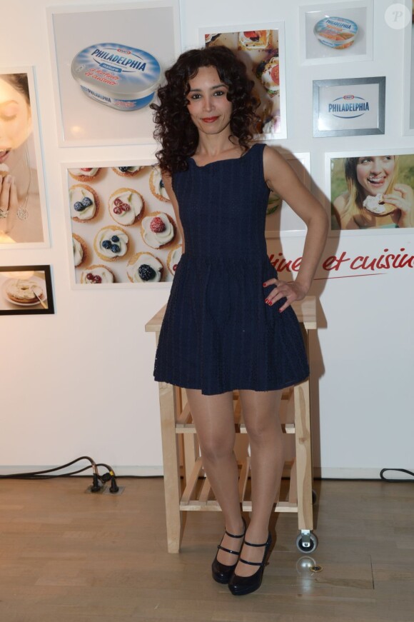 Aïda Touihri à la soirée d'inauguration du Bar à Tartines Philadelphia, à Paris, le 4 juin 2013