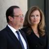 François Hollande et Valérie Trierweiler reçoivent neuf présidents africains à l'Elysée le 5 juin 2013.
