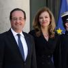 François Hollande et Valérie Trierweiler reçoivent neuf présidents africains à l'Elysée le 5 juin 2013.