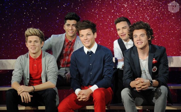 Le groupe anglais One Direction a fait son entrée au musée de Madame Tussauds à Londres, le 18 avril 2013