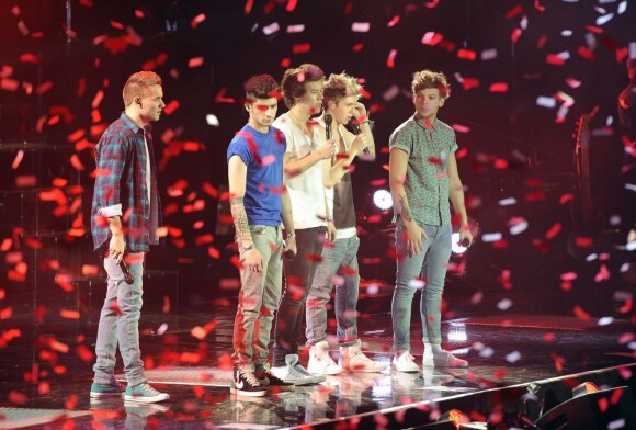 Le groupe anglaise One Direction, à Londres le 23 février 2013.