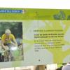 Inauguration du sentier "Laurent Fignon" dans le bois de Vincennes le 5 juin 2013.