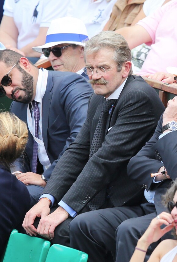 Frédéric Thiriez à Roland-Garros lors du 12e jour des Internationaux de France le 6 juin 2013